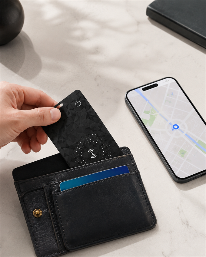 Akıllı Takip Kartı Apple Find My Uyumlu Bluetooth Eşya Bulucu Cüzdan Çanta Valiz Konum Takibi