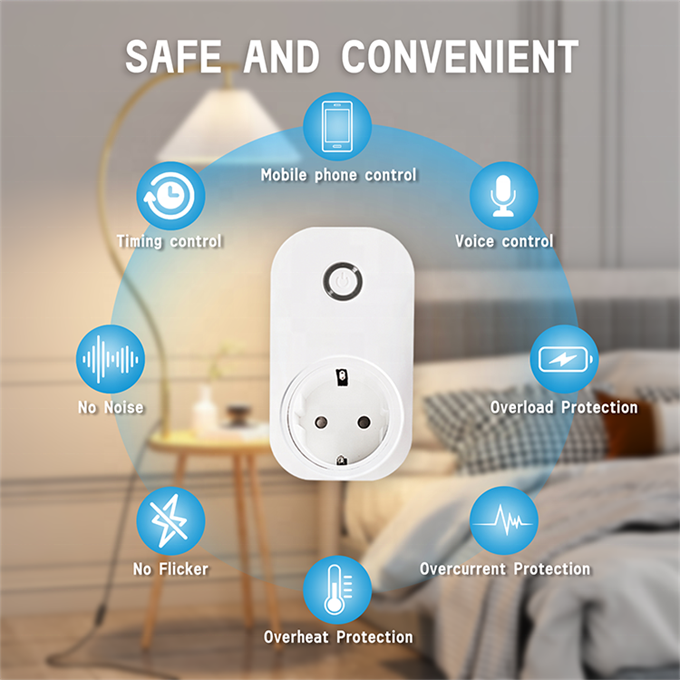 AP001 Akıllı Wi-Fi Priz, Uzaktan Kontrol & Sesli Komut