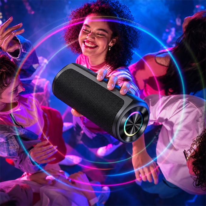 BEAT 60W Su Geçirmez ipx7 Bluetooth AUX Sd Card Usb Yüksek Ses Kaliteli Hoparlör RGB Speaker