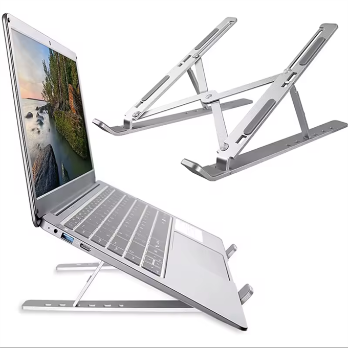 Macbook Laptop Bilgisayar Standı Notebook Özel Yükseltici Stand Tablet Tutucu Ayarlı Metal Metal Stand
