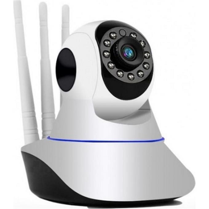 360 Derece Wifi IP Güvenlik Kamera 3 Antenli Gece Görüşlü Sensörlü Harekete Duyarlı Sesli Uygulamalı Kamera