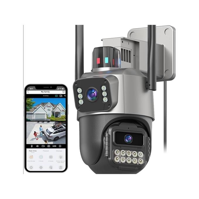 CMR7 Çift Kameralı Mini Kamera | Full HD Çift Açı Kayıt | Type-C Uyumlu Kompakt Vlog & Güvenlik Kamerası