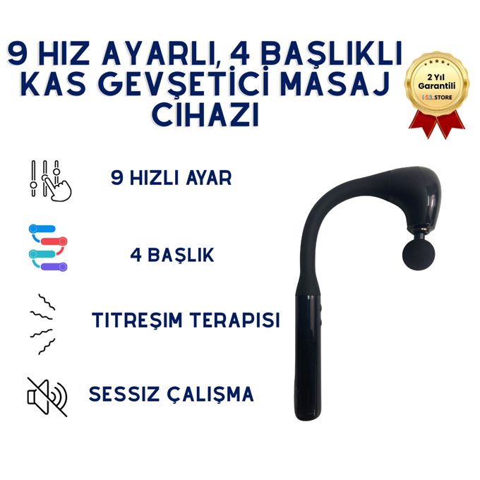 Çok Fonksiyonlu U Şekilli Sırt, Boyun, Omuz, Bacak İçin Derin Doku Tam Vücut Kas Rahatlatıcı Titreşimli Masaj Aleti 