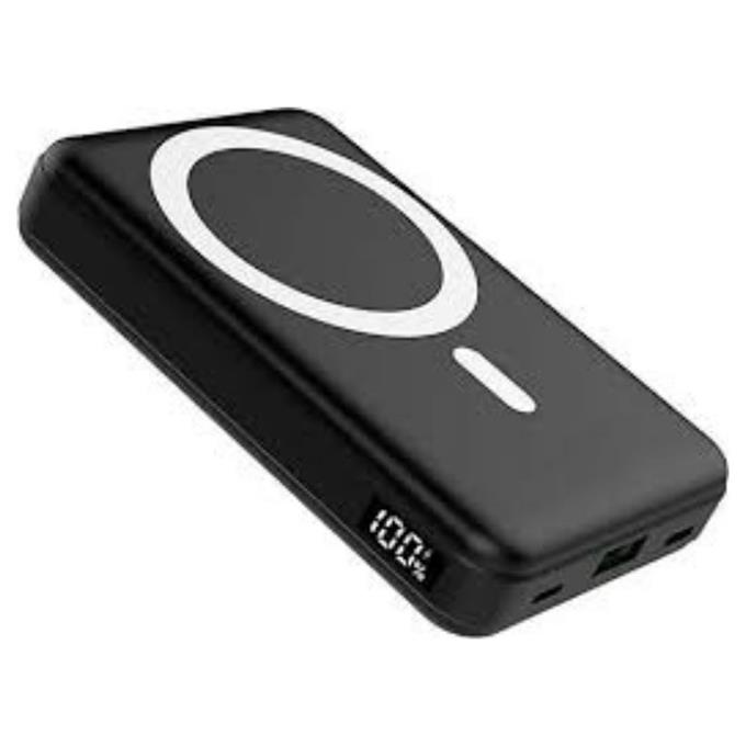 10.000mAh Dijital Göstergeli Taşınabilir 22.5W Hızlı Şarjlı Telefon Standlı Powerbank 200g Hafiflikte Ofis, Seyahatte, Alışverişte Kullanıma Uygun Şık Magsafe Powerbank