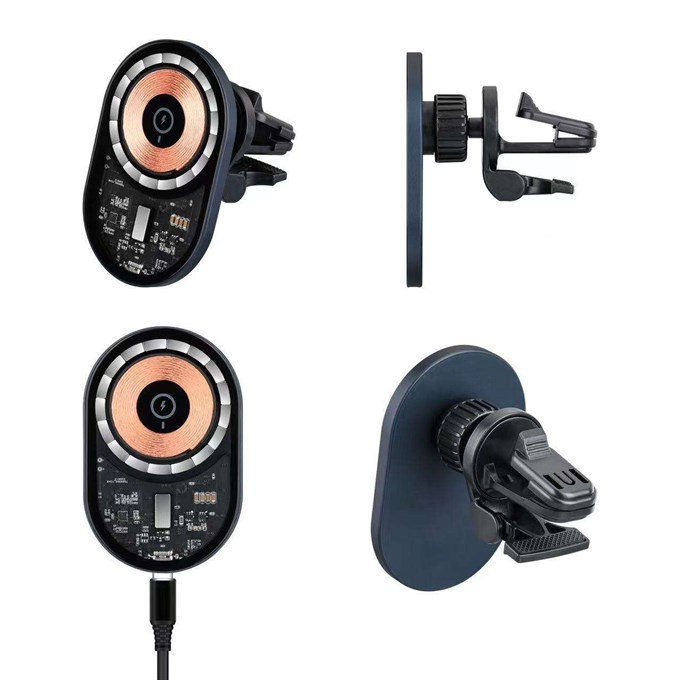 EIMA E-MC4 MagDrive Pro 15W Manyetik Kablosuz Şarjlı Araç İçi Telefon Tutucu