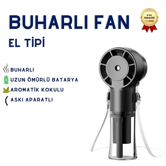 El Tipi Sisleme Fanı Türbin Yüksek Hızlı Çıkış Taşınabilir Aromatik ABS USB Şarj Edilebilir 1200mAh Pil El Tipi Sprey Fanı