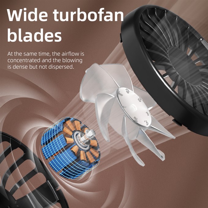 F7 Taşınabilir Mini Masaüstü Vantilatör Şarjlı El Fanı