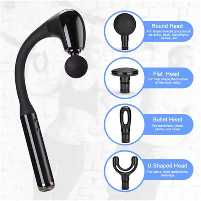 Çok Fonksiyonlu U Şekilli Sırt, Boyun, Omuz, Bacak İçin Derin Doku Tam Vücut Kas Rahatlatıcı Titreşimli Masaj Aleti