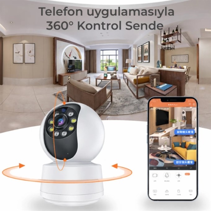 Hareketli Sensörlü Gece Görüşlü Güvenlik Kamerası RGS-001