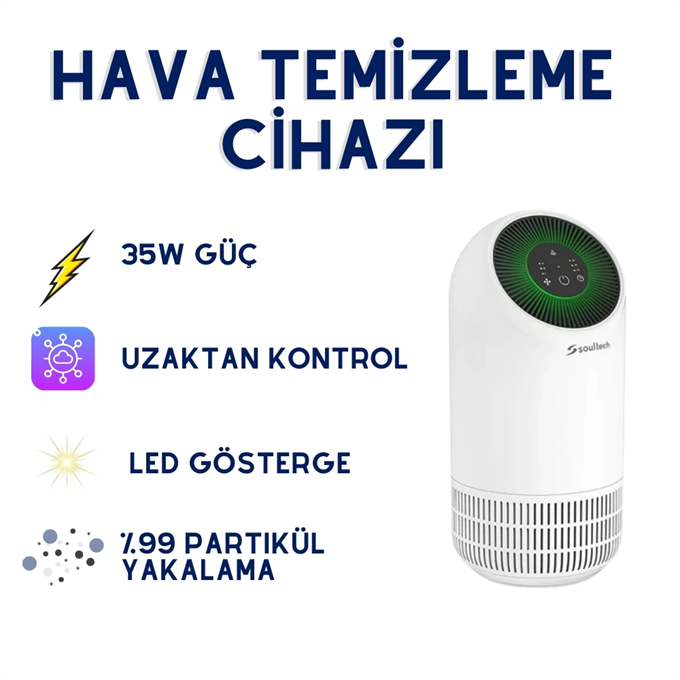 HT048B 02TEEN Smart Air Purifer, 79M3, Akıllı Hava Temizleme Cihazı