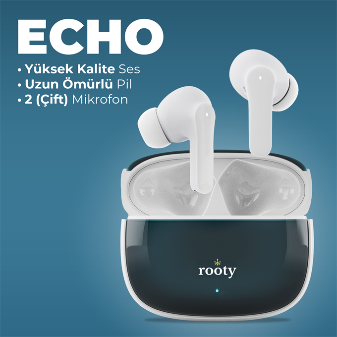 HZL ECHO Kulak içi Surround IPX7 Extra Bass Üstün Mikrofonlu TWS Apple / Android Bluetooth Kulaklık 
