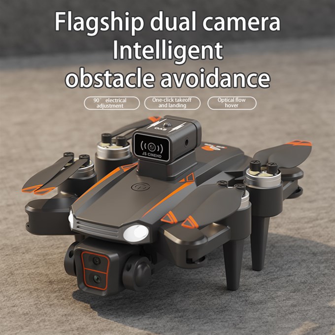 JS22PRO Drone, HD Uzaktan Kumandalı, Fırçasız motorlu 360 Roll Özellikli , Çift lens Korumalı Drone