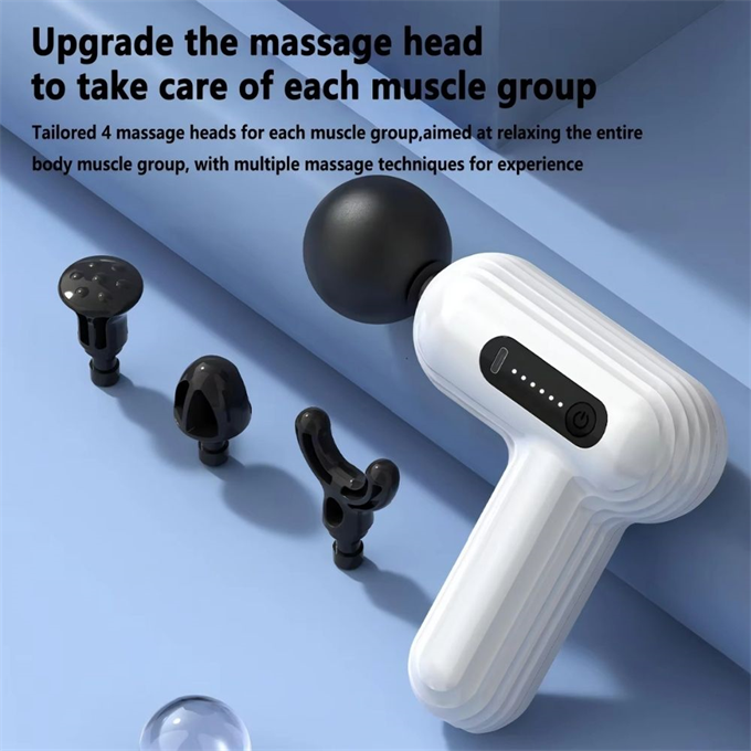 Kablosuz Masaj Tabancası 2500mAh Batarya, Hafif Sessiz 32dB, Çok Kademeli Derin Doku Kas Masaj Aleti