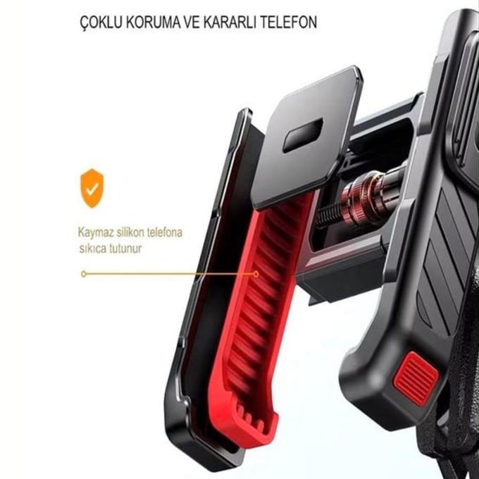 Motosiklet Bisiklet Montajlı Araç Telefon Tutucu