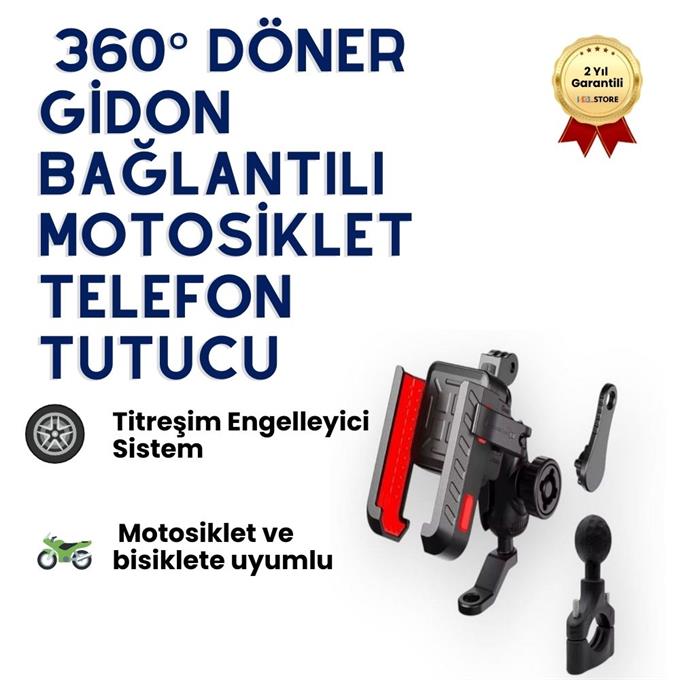 Motosiklet Bisiklet Montajlı Araç Telefon Tutucu
