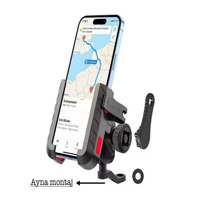 Motosiklet Bisiklet Montajlı Araç Telefon Tutucu