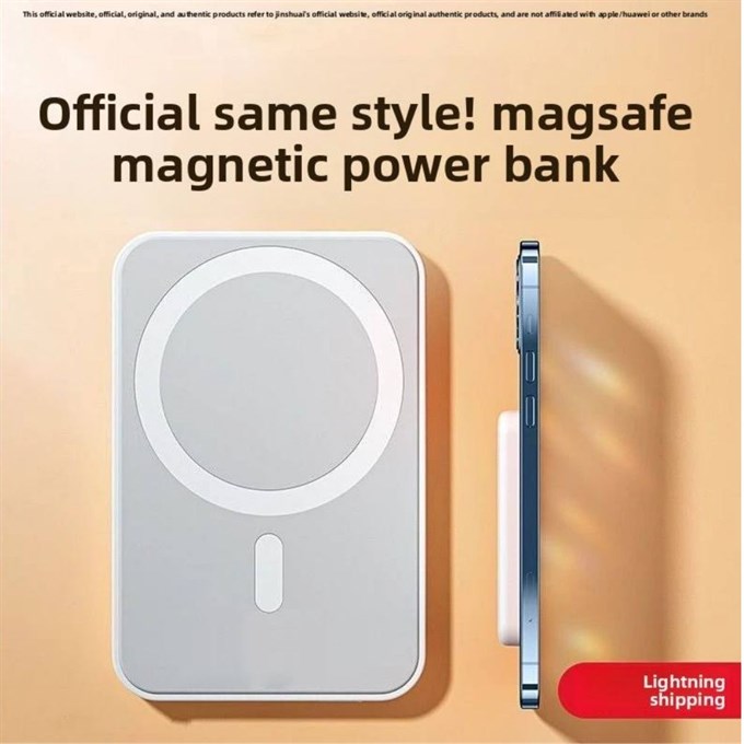 P5 5000 mAh MagSafe Kablosuz Powerbank Manyetik Hızlı Şarj Taşınabilir Şarj Cihazı