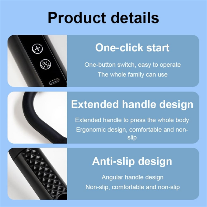 Profesyonel Masaj Tabancası Derin Doku, Çok Başlıklı Kas Gevşetici, Sporcu, Ev Tipi Vücut Masaj Aleti