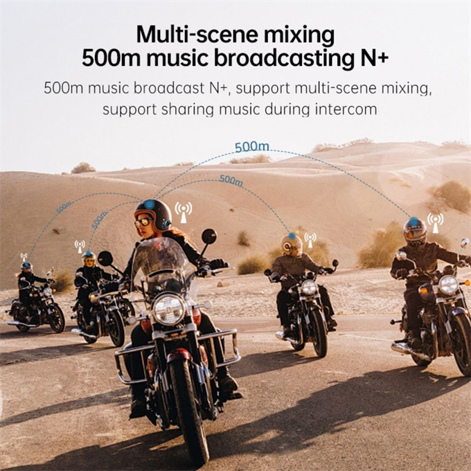 1080P Kameralı Motosiklet Bluetooth Intercom Kask Kulaklığı