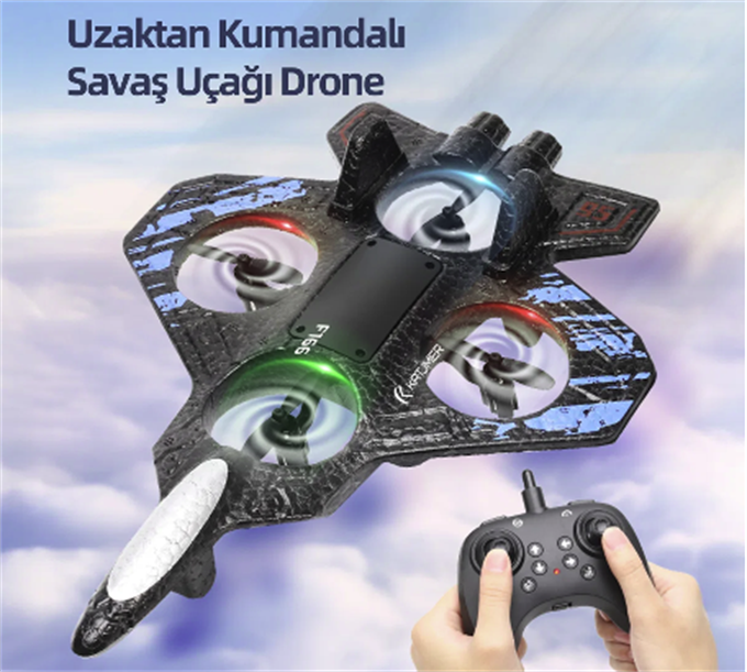 F166 Ready-to-Go RC Drone | Acemi Dostu, Kapalı & Açık Alan Uyumlu
