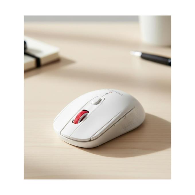 Rooty Sessiz Tıklamalı Kablosuz Mouse - Ergonomik Şık Tasarım, 1600 DPI Yüksek Hassasiyetli Optik Fare