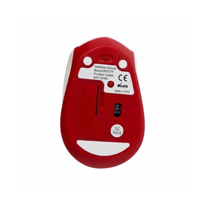 Rooty Sessiz Tıklamalı Kablosuz Mouse - Ergonomik Şık Tasarım, 1600 DPI Yüksek Hassasiyetli Optik Fare