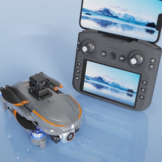 S28 GPS Drone  Çift Kameralı Büyük Ekran Kumandalı 360° Engel Sensörlü Katlanabilir Drone