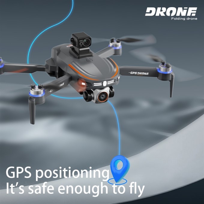 S28 GPS Drone  Çift Kameralı Büyük Ekran Kumandalı 360° Engel Sensörlü Katlanabilir Drone