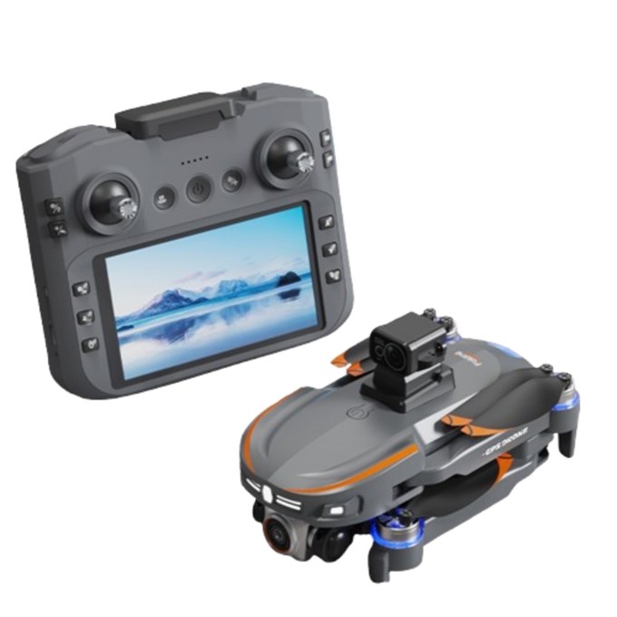 S28 GPS Drone  Çift Kameralı Büyük Ekran Kumandalı 360° Engel Sensörlü Katlanabilir Drone