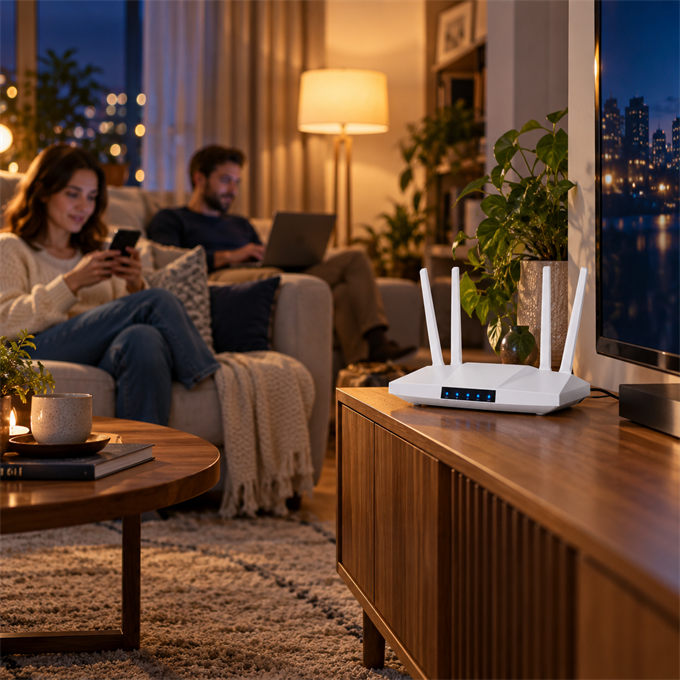 SIM Kartlı 4G LTE Taşınabilir Wi-Fi Router | 300 Mbps, 4000 mAh Batarya