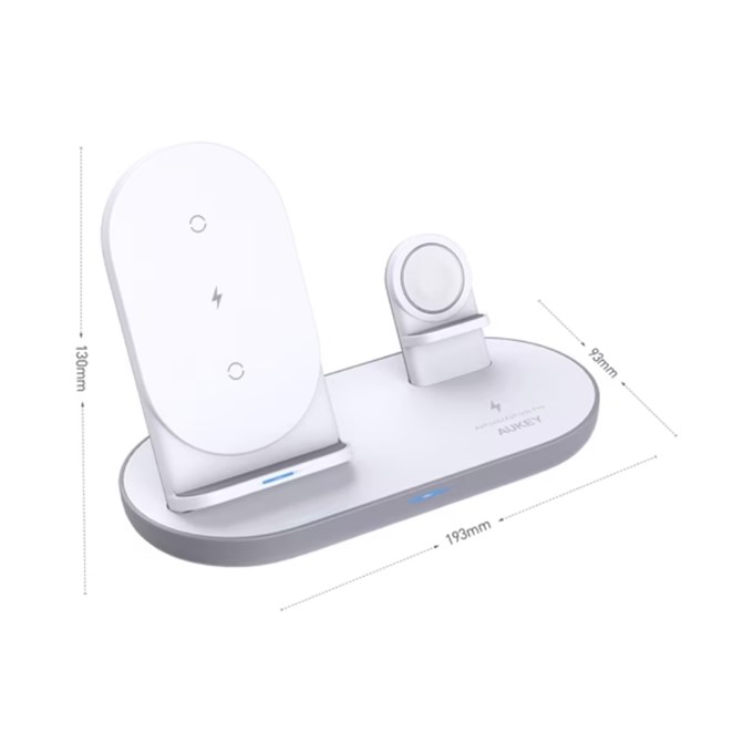 Soultech Boom3 15W 3-in-1 Kablosuz Şarj İstasyonu – Telefon, Apple Watch ve Kulaklık için Qi Wireless Charging Stand