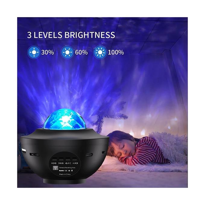 Starry Light Yıldızlı Atmosfer Işık Projektörü – Çok Renkli Gökyüzü Efekti, Ay ve Nebula Yansıtma, Uzaktan Kumandalı Ortam Gece Lambası