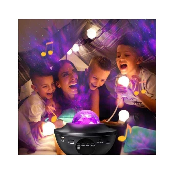 Starry Light Yıldızlı Atmosfer Işık Projektörü – Çok Renkli Gökyüzü Efekti, Ay ve Nebula Yansıtma, Uzaktan Kumandalı Ortam Gece Lambası