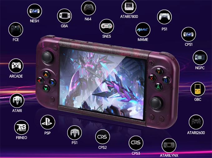 RG50XX 20.000 Oyun Retro Taşınabilir Oyun Konsolu 5 Inç IPS Ekran Dört Çekirdekli 64GB