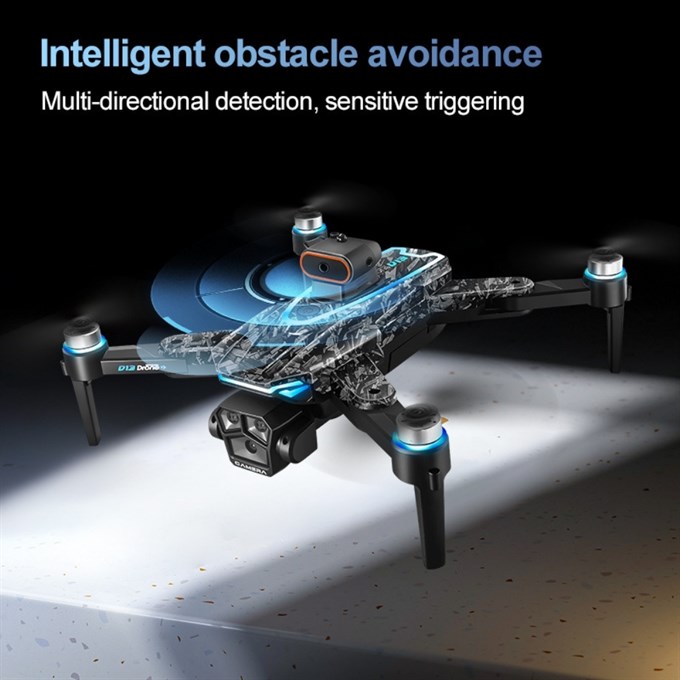 T2 Pro  Drone 4K Üç Kameralı GPS WiFi FPV 360° Engel Algılama Büyük Ekran Kumandalı Katlanabilir Drone