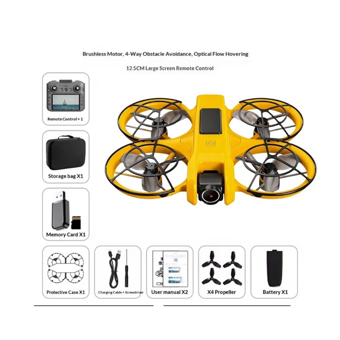 T21 PRO Drone Çift HD Kamera FPV Canlı Yayın Fırçasız Motor Engel Algılamalı Katlanabilir Drone