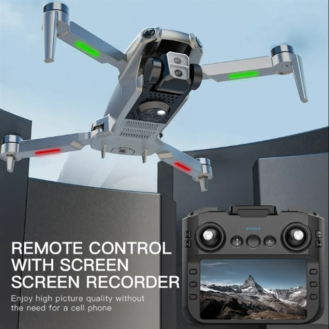 T7 Pro Drone 4K Çift Kameralı GPS WiFi FPV 360° Engel Algılama Katlanabilir Drone
