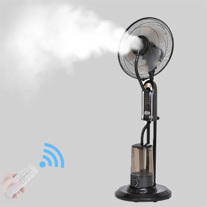 Uzaktan Kumandalı 2.8 L Buharlı Vantilatör Nemlendirici Fan Ultra Sessiz Tekerlekli Zaman Ayarlı