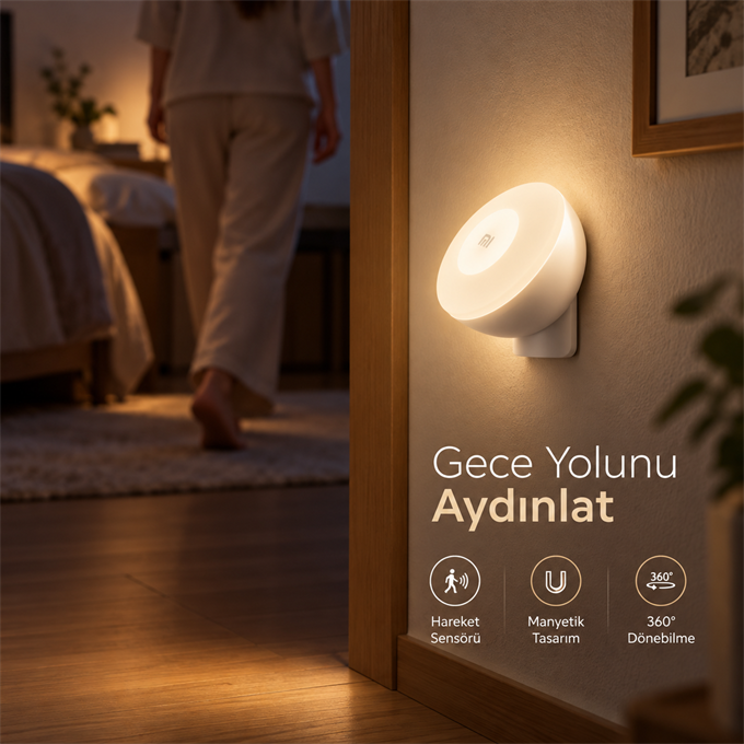 Xiaomi Mi Hareket Sensörlü Gece Lambası 2 Activated Night Light 2
