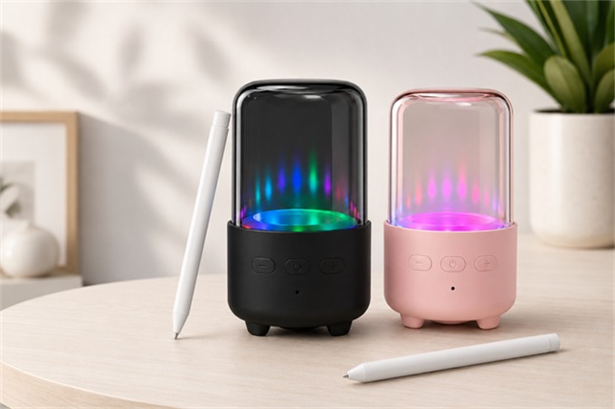12W RGB Işıklı Kablosuz Hoparlör 1800 mAh TWS Stereo