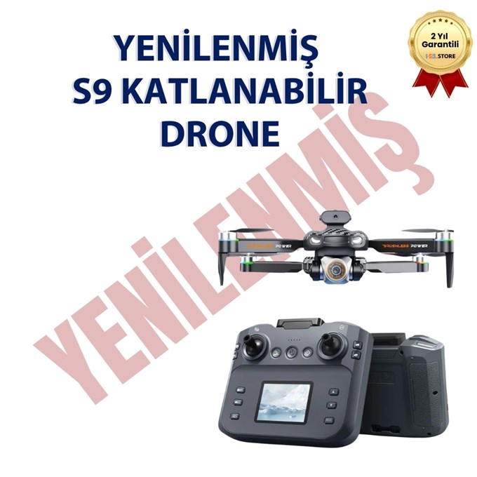 Yenilenmiş S9 4K Kamera Drone Uzaktan Kumandalı Mini Quadcopter Çocuklar İçin Uygun, Katlanabilir, RC Drone