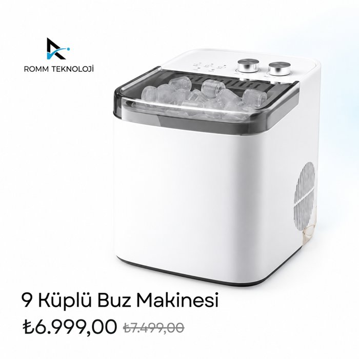 9 Küplü Buz Makinesi