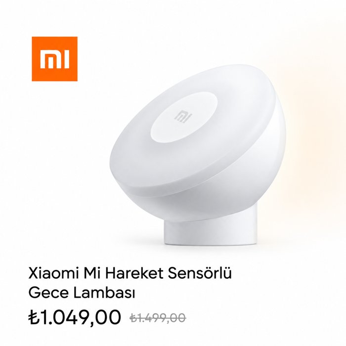 Xiaomi Mi Hareket Sensörlü Gece Lambası