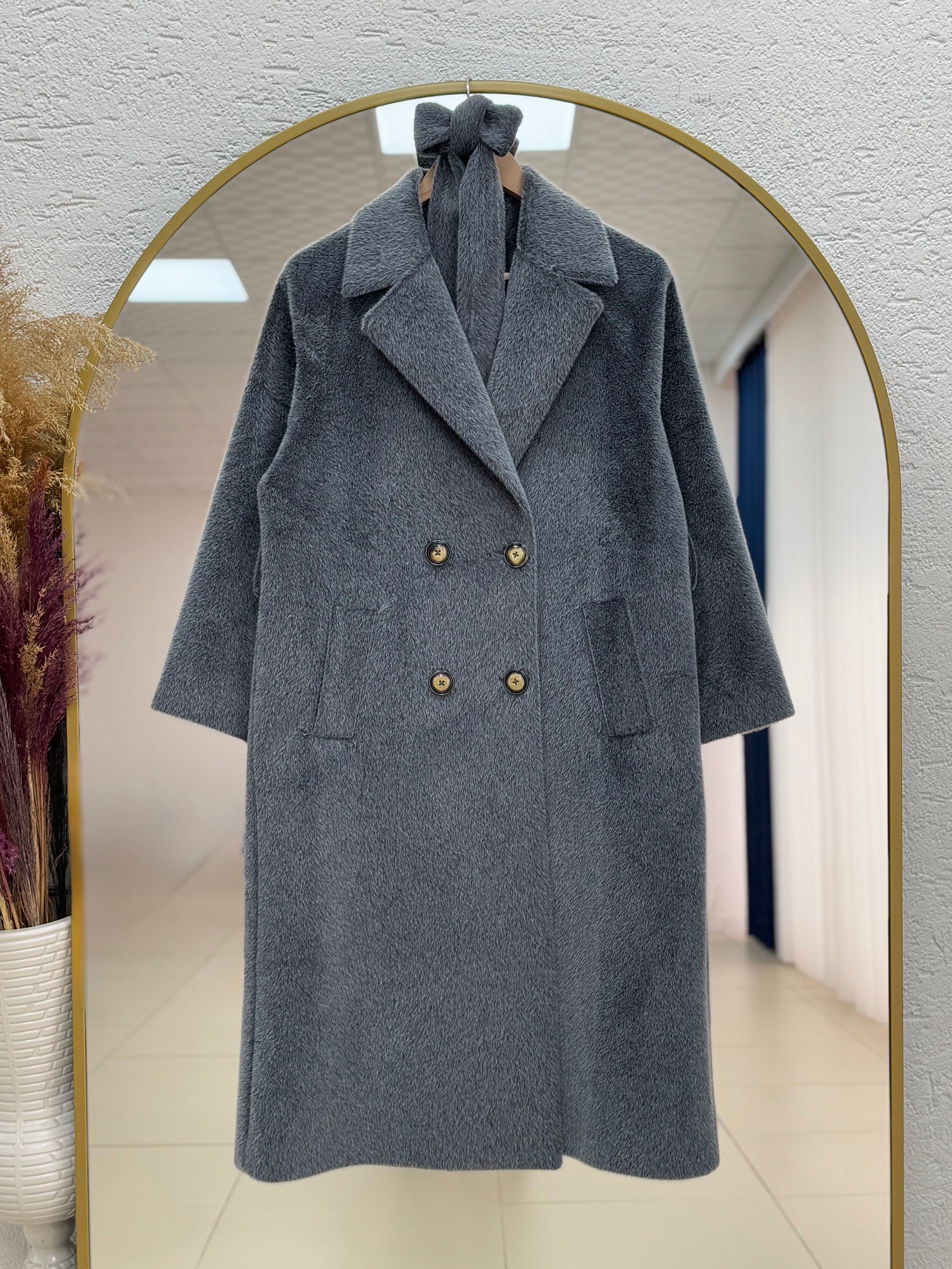 Alondra Fox Astarlı Kaban-ZŞ5051 Antrasit