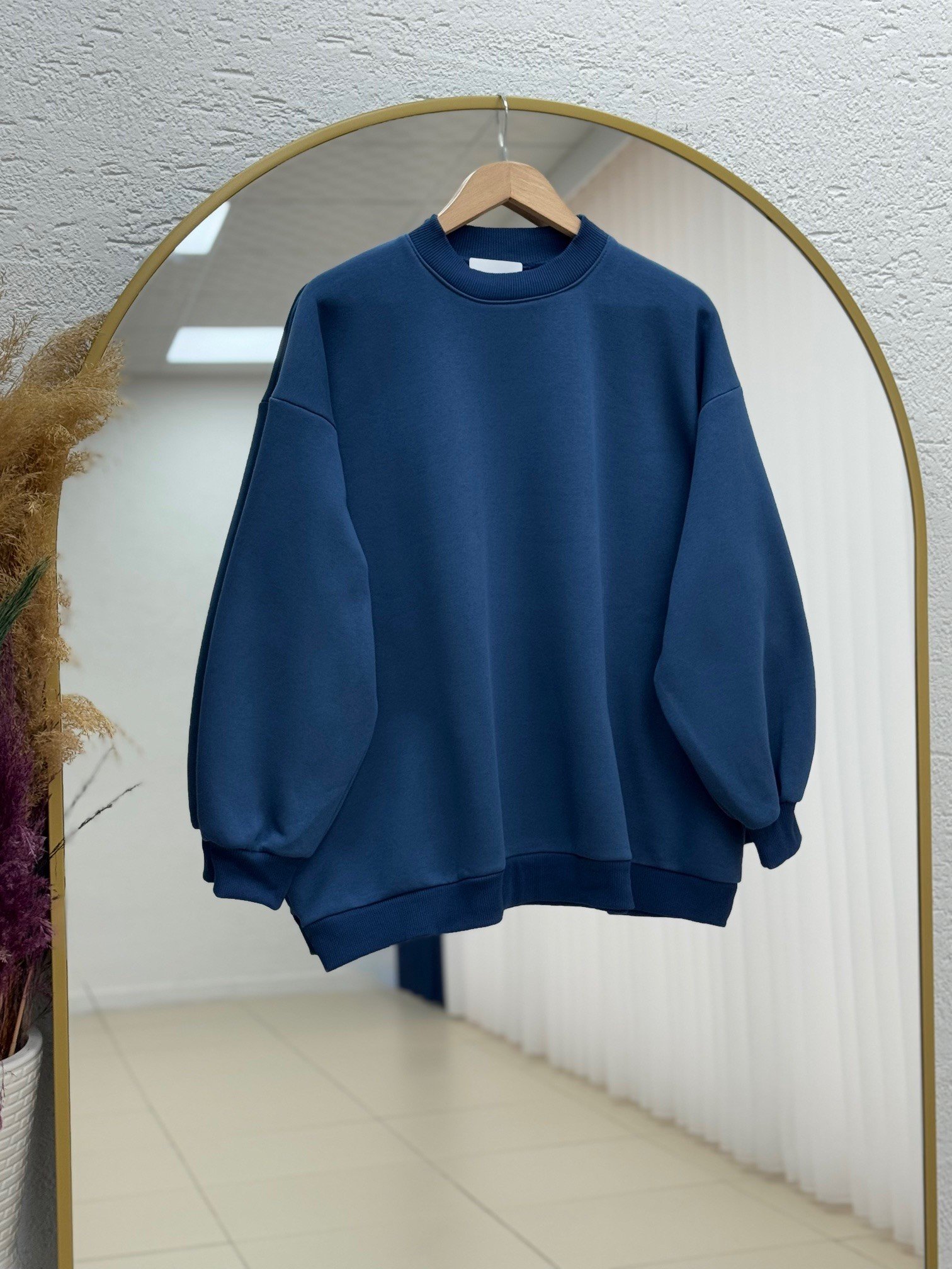 Capilia Üç İplik Düz Sweat-NL308 İndigo