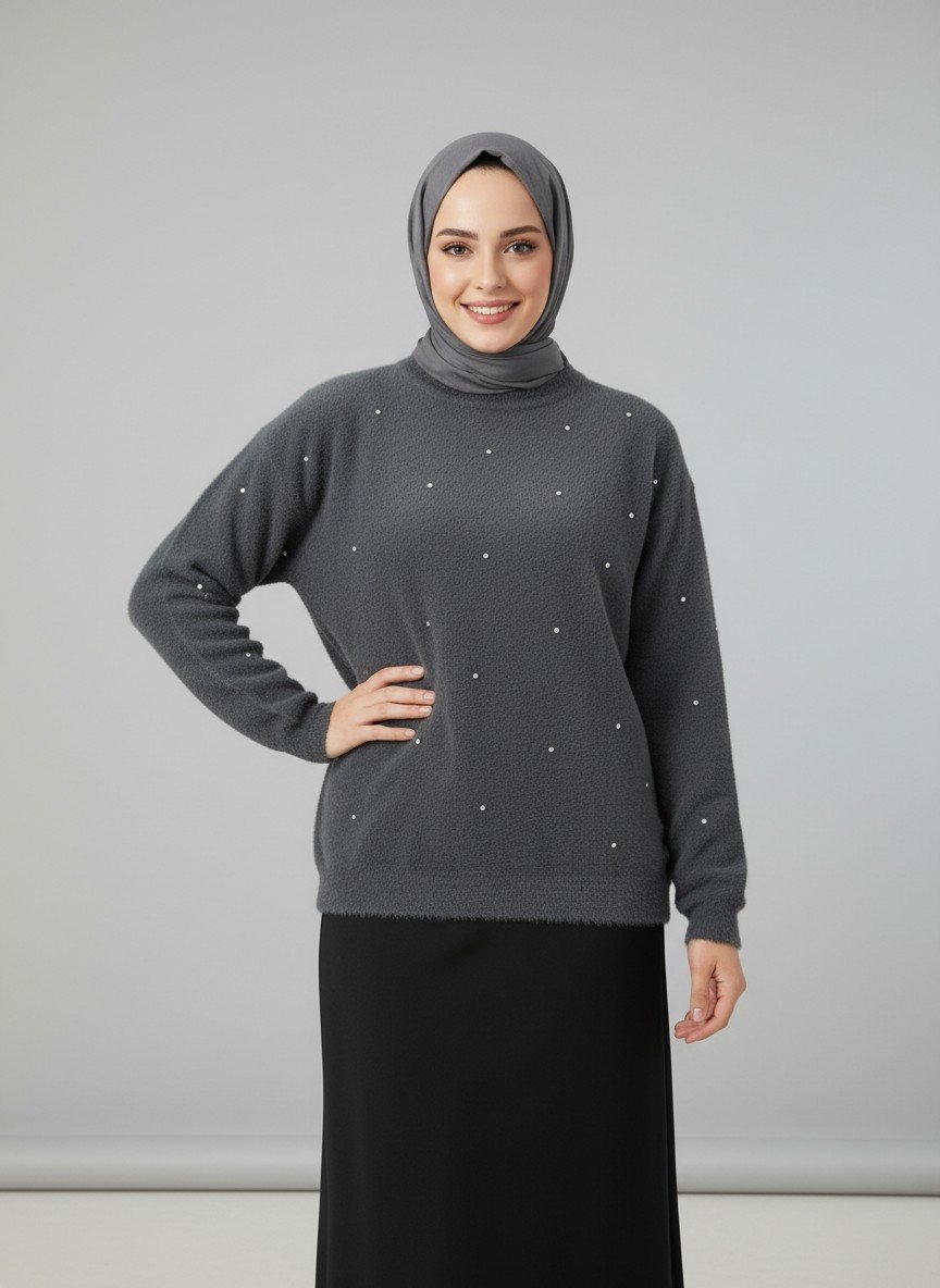 Capista Taşlı Sakallı Kazak-KR5027 Antrasit