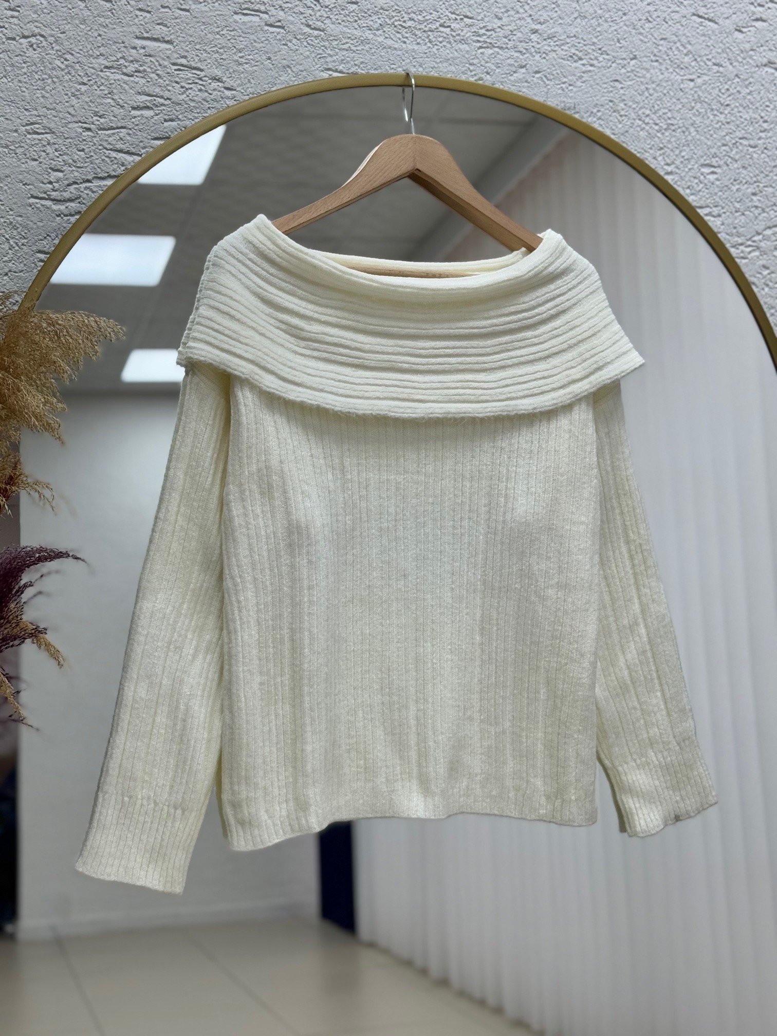 Ferinda Degace Yaka Madonna Kazak-Zİ5216 Ekru