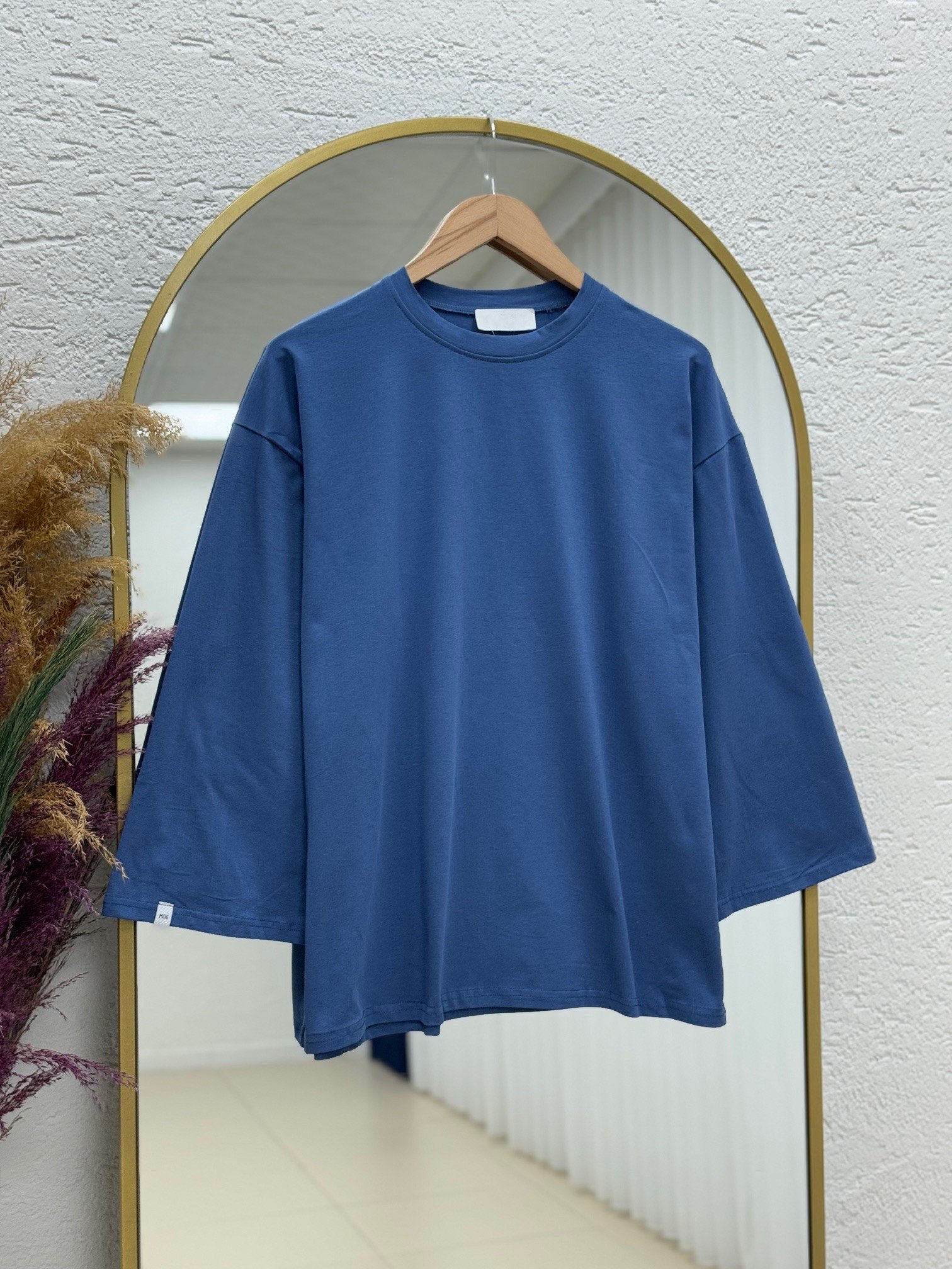 Gavoria Düz Penye Tunik-MA7451 İndigo