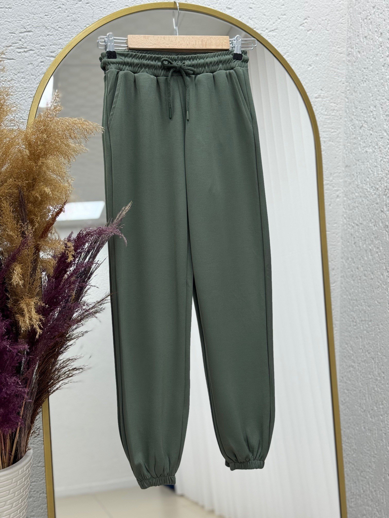 Karedra Paça Lastikli İki İp Eşofman-MT5685 Haki