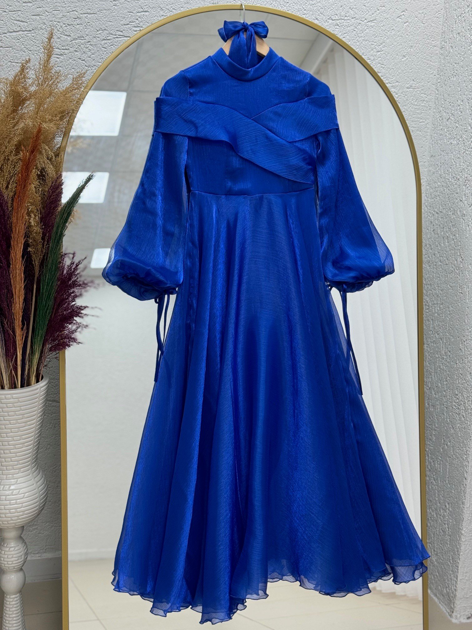 Yelora Dekolteli Kolu İpli Janjan Abiye-PA9476 Saks